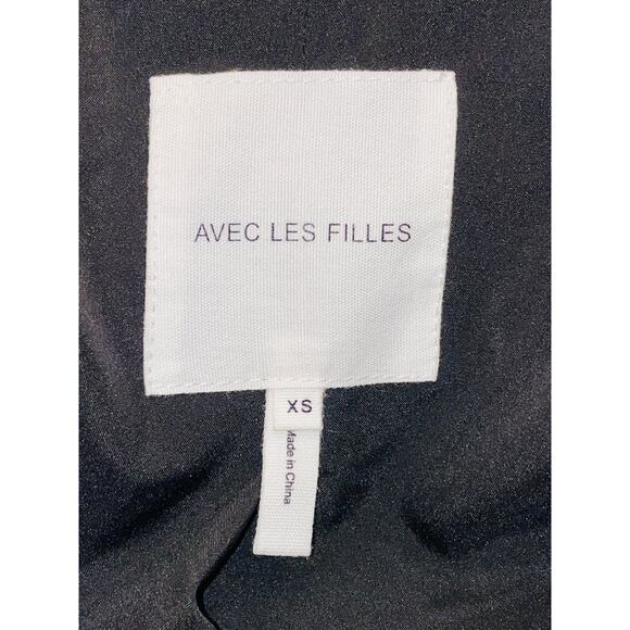 Avec Les Filles Crop Puffer Jacket - Women's Size XS - Asymmetric Snap Closure - Picture 6 of 11